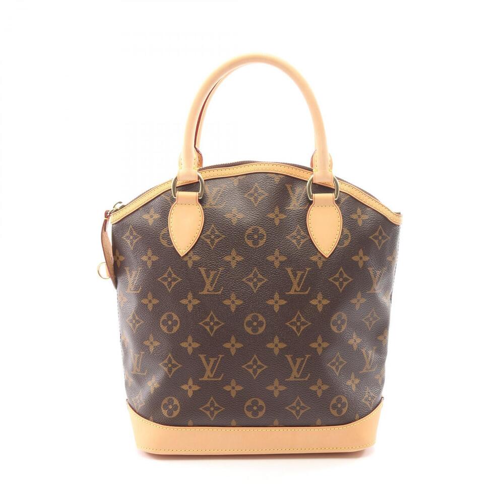 Louis Vuitton Lockit Monogram Handbag Canvas Leather Brown